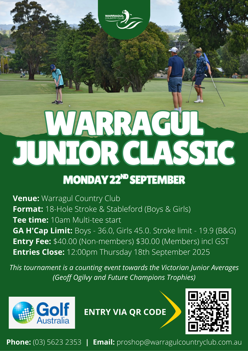 2025 09 poster warragul juniors